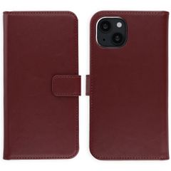 Selencia Echtleder Klapphülle Apple iPhone 13 - Burgundy