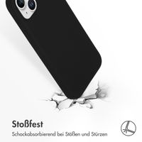 Accezz Liquid Silikoncase mit MagSafe für das iPhone 15 Plus - Schwarz