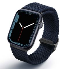 Uniq Aspen Geflochtenes Armband für das  Apple Watch Series 1 t/m 11 / SE / Ultra (44/45/46/49 mm) - Oxford Blue