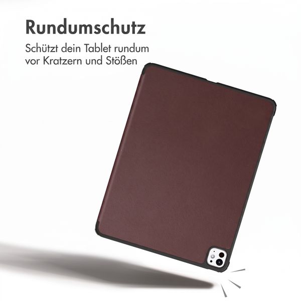 imoshion Trifold Klapphülle Apple iPad Pro 11 (2025) M5 / (2024) M4 - Bordeaux