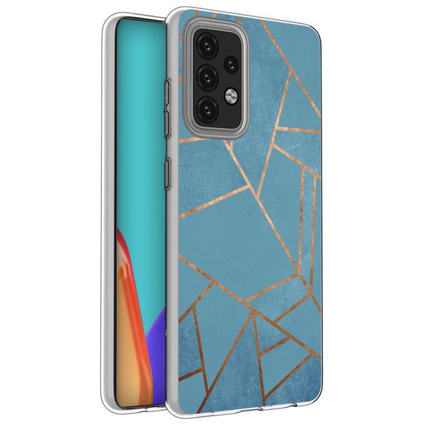 imoshion Design Hülle für das Samsung Galaxy A52(s) (5G/4G) - Blue Graphic