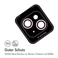 imoshion 2er-Pack Objektivschutz für Kamera für das Apple iPhone 15 / 15 Plus - Pink