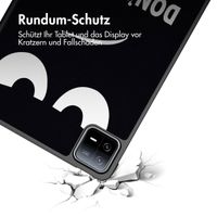imoshion Design Trifold Klaphülle Xiaomi Pad 6 / 6 Pro - Don't touch