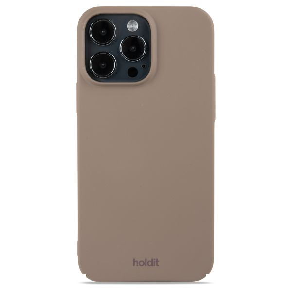 Holdit Slim Case für das iPhone 15 Pro Max - Mocha Brown