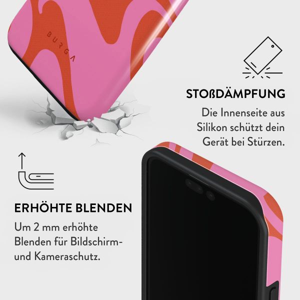 Burga Tough Back Cover für das iPhone 15 Pro - Ride The Wave