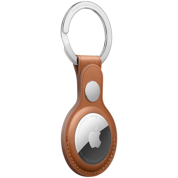 Apple Leather Key Ring für Apple AirTag - Saddle Brown