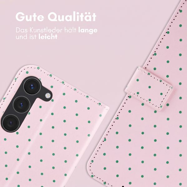 imoshion Design Klapphülle Samsung Galaxy S23 - Happy Dots