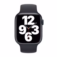 Apple Silikon Solo Loop für das  Apple Watch | 44/45/46/49 mm - Größe 1 - Midnight