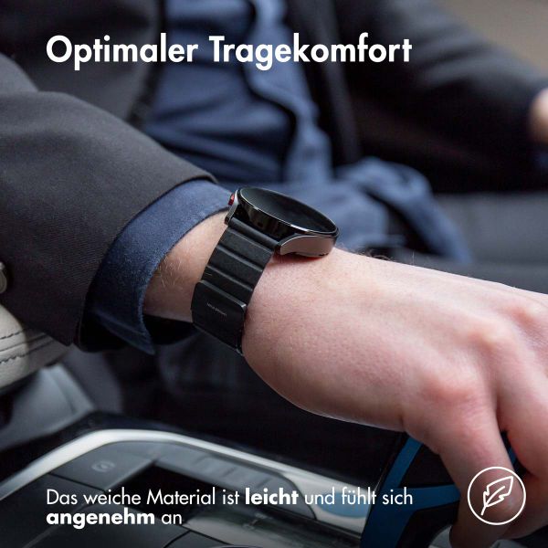 imoshion Magnetlederarmband für das Samsung Galaxy Watch 7 40/44 mm - Schwarz