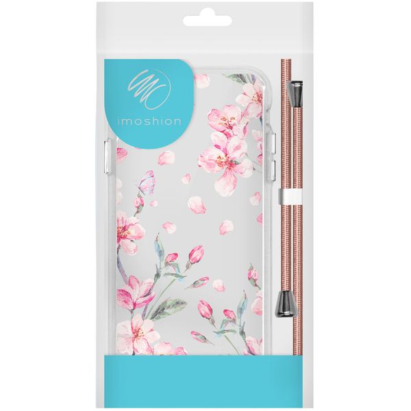 imoshion Design Hülle mit Band für das Samsung Galaxy A70 - Blossom Watercolor