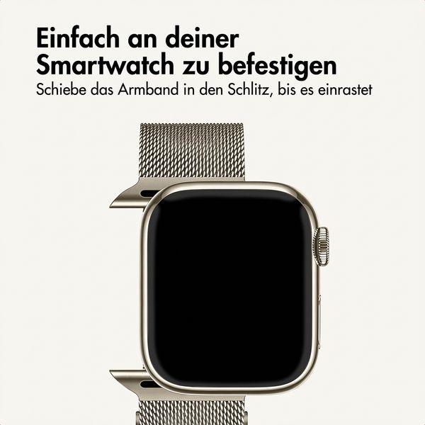 imoshion Mailändische Magnetarmband für Apple Watch | 38/40/41/42 mm - Starlight