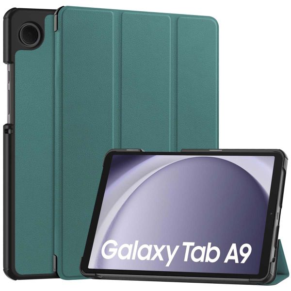 imoshion Trifold Klapphülle für das Samsung Galaxy Tab A9 8.7 Zoll - Dunkelgrün