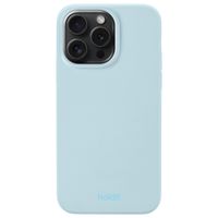 Holdit Silicone Case für das iPhone 15 Pro Max - Mineral Blue