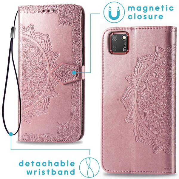 imoshion Mandala Klapphülle Huawei Y5p - Roségold