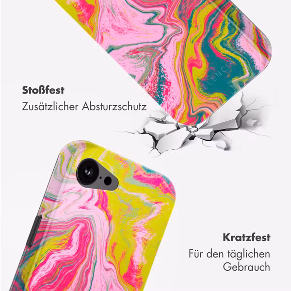 Selencia Vivid Rückabdeckung mit MagSafe Apple iPhone 16e - Marble Pink