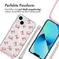 imoshion Design Hülle mit Band Apple iPhone 13 - Crab Watercolor