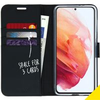 Accezz Wallet TPU Klapphülle Samsung Galaxy S21 - Schwarz