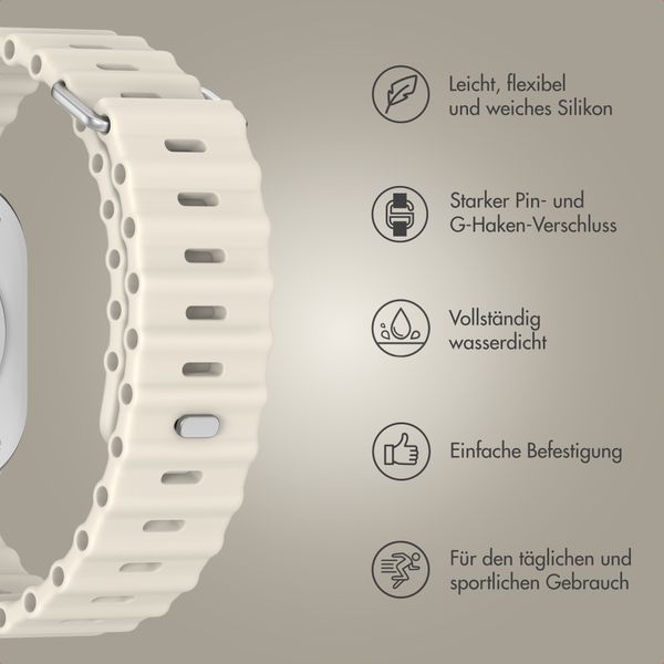 Accezz Ocean Armband für Apple Watch Series 1 - 9 / SE (38/40/41 mm) | Series 10 / 11 (42 mm) - Polarstern
