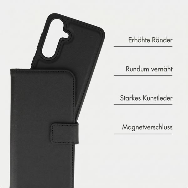 imoshion Herausnehmbare 2-in-1 Luxus-Bookcase Samsung Galaxy S25 FE - Schwarz