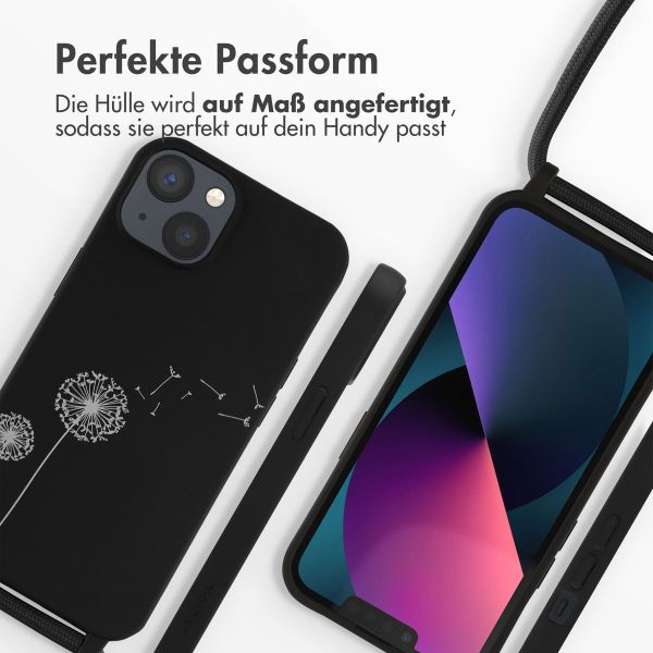 imoshion SilikonHülle design mit Band Apple iPhone 13 - Dandelion Black