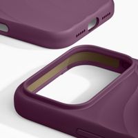 iDeal of Sweden Soft Swirl Silicone MagSafe Hülle Apple iPhone 17 Pro - Velvet Plum