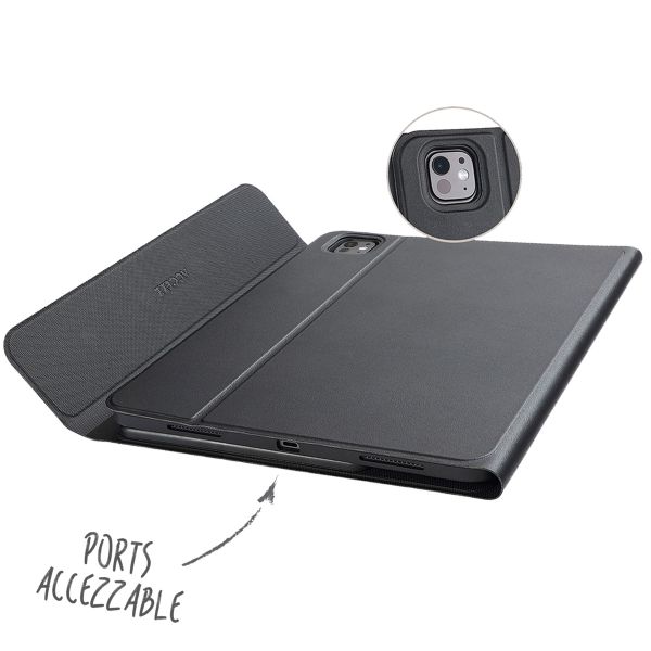 Accezz QWERTZ ﻿Bluetooth Keyboard Klapphülle für das iPad Pro 13 (2025) M5 / (2024) M4 - Schwarz