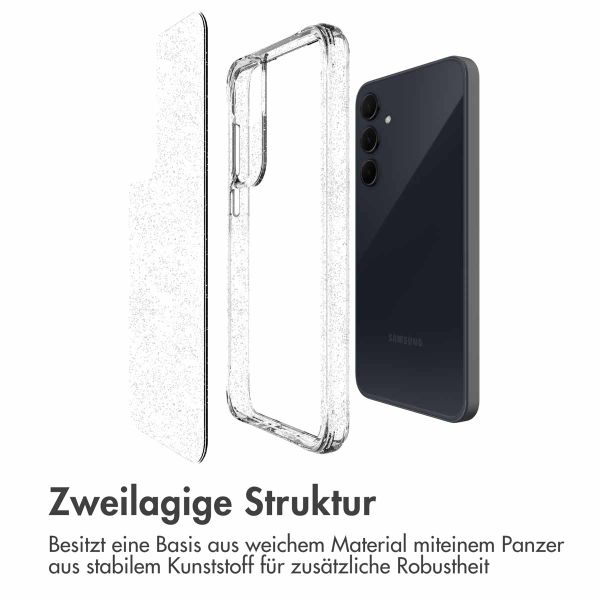 imoshion Klare Glitter Backcover Samsung Galaxy A35 - Silber