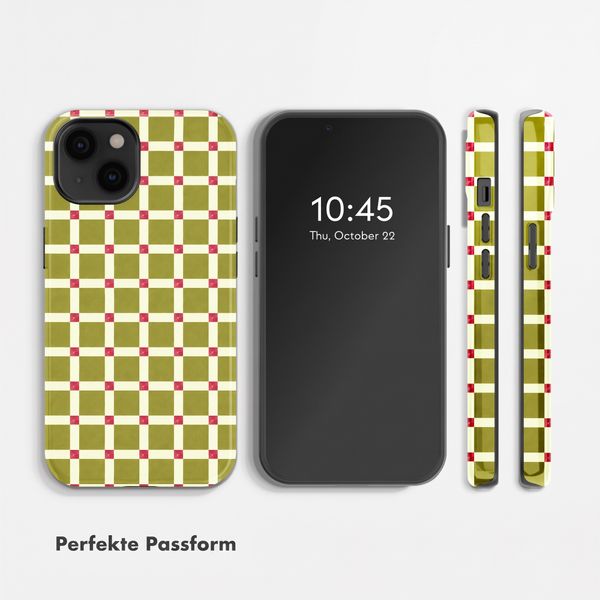 Selencia Vivid Rückabdeckung mit MagSafe Apple iPhone 14 - Check This Olive