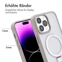 Accezz Ring Stand Backcover mit MagSafe für das iPhone 14 Pro Max - Grey