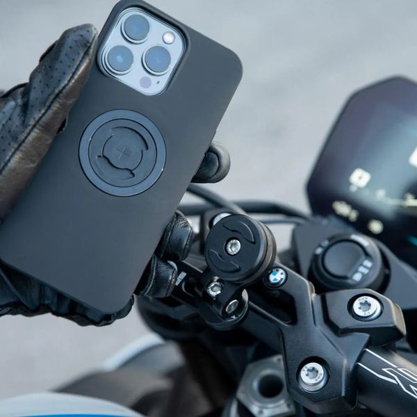 SP Connect Bar Clamp Mount Pro Motorrad-Handyhalterung - 360° drehbar - Schwarz