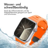 imoshion Active Sport Silikonarmband für die Apple Watch Series 1-10 / SE / Ultra (2) (44/45/46/49 mm) - Orange