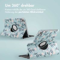 imoshion 360° drehbare Design Klapphülle für das Lenovo Tab M10 5G - Flowers