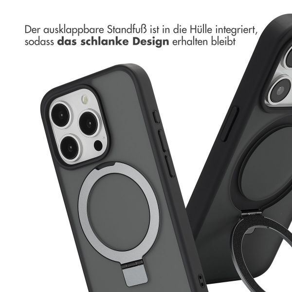 Accezz Ring Stand Backcover mit MagSafe für das iPhone 15 Pro - Schwarz