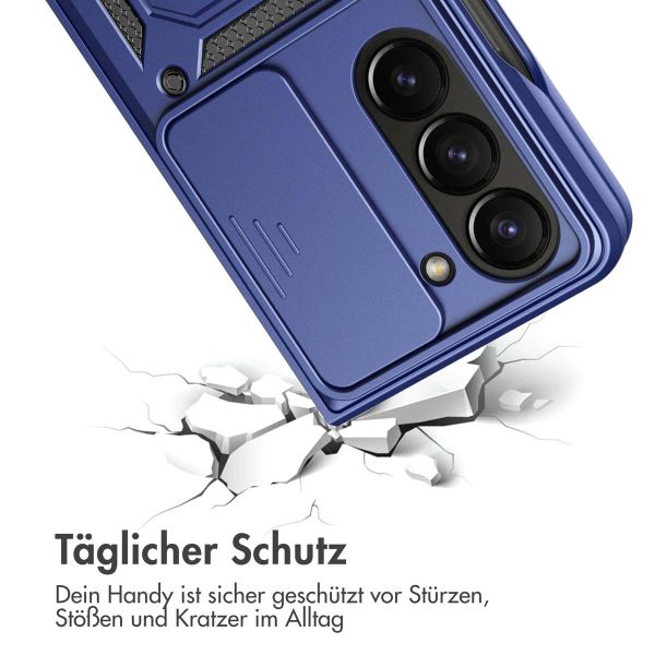 imoshion Rugged Back Cover mit Ring für das Samsung Galaxy Z Fold 5 - Dunkelblau