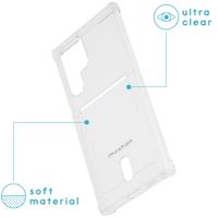 imoshion Soft Case Back Cover mit Kartenfach für das Samsung Galaxy S22 Ultra - Transparent