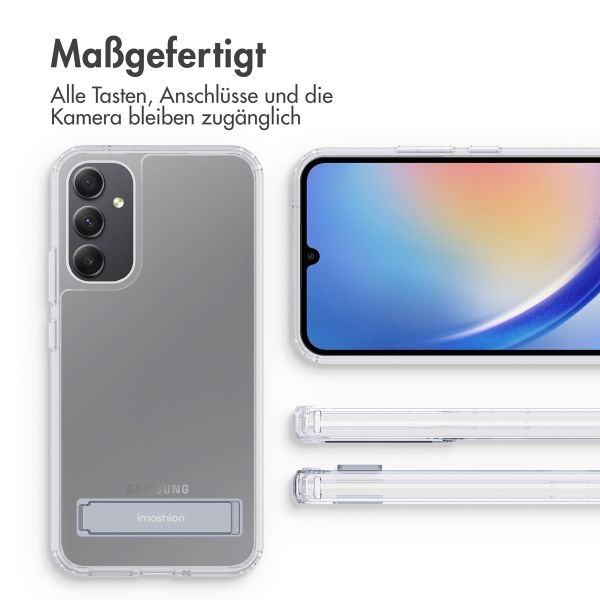 imoshion ﻿Back Cover mit Ständer für das Samsung Galaxy A34 (5G) - Transparent