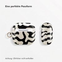 Selencia Vivid Case  Apple Airpods 4 - Art Wave Black