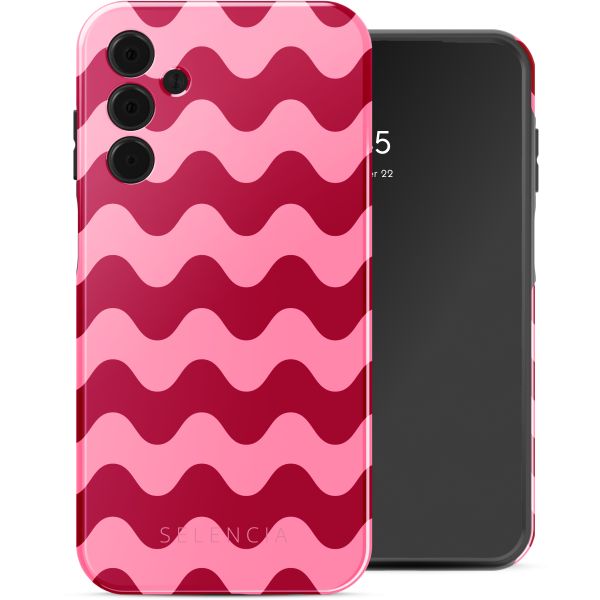 Selencia Vivid Tough Back Cover für das Samsung Galaxy A15 - Wave Vibes Lipstick