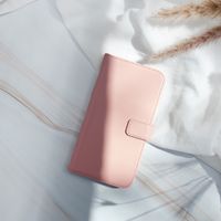 Selencia Echtleder Klapphülle Samsung Galaxy A42 - Dusty Pink