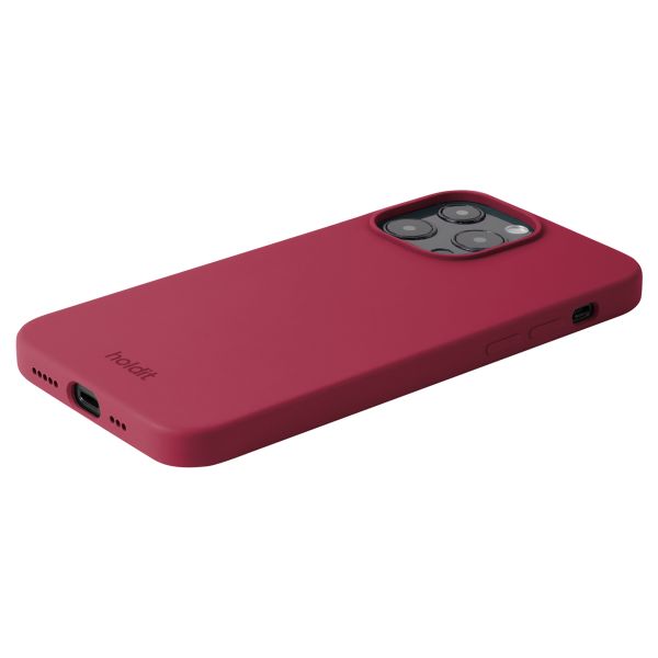 Holdit Silicone Case für das iPhone 13 Pro - Red Velvet