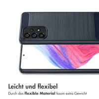 imoshion Brushed Back Cover für das Samsung Galaxy A53 - Dunkelblau