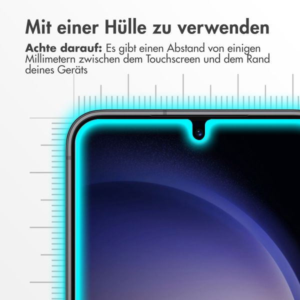 Accezz Screen Protector aus gehärtetem Glas für das Samsung Galaxy S22 / S23 - Transparent