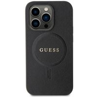 Guess Saffiano MagSafe Back Cover Apple iPhone 15 Pro Max - Schwarz