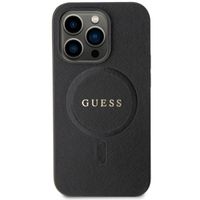 Guess Saffiano MagSafe Back Cover für das iPhone 15 Pro Max - Schwarz