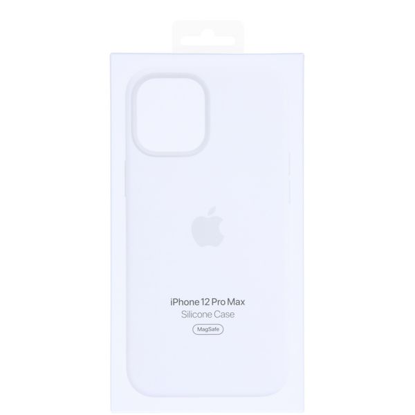 Apple Silikon-Case MagSafe Apple iPhone 12 Pro Max - White
