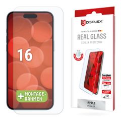 Displex Bildschirmschutzfolie Real Glass für das Apple iPhone 16
