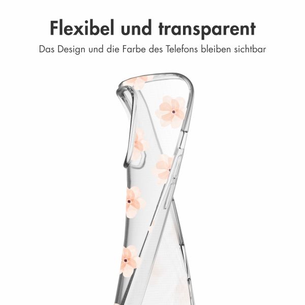 imoshion Design Hülle Apple iPhone 16 Pro - Floral Peach