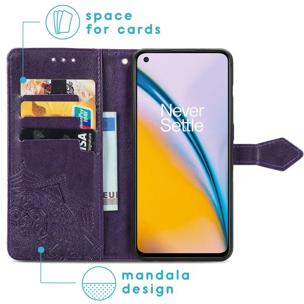 imoshion Mandala Klapphülle für das OnePlus Nord 2 - Violett