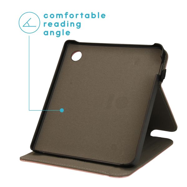 imoshion Stand Flipcase Kobo Libra 2 / Tolino Vision 6 - Rosé gold