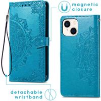 imoshion Mandala Klapphülle für das Apple iPhone 14 - Türkis